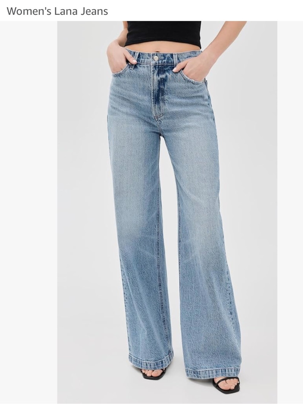 Pistola Lana Light Blue Wide-Leg High-Rise Jeans